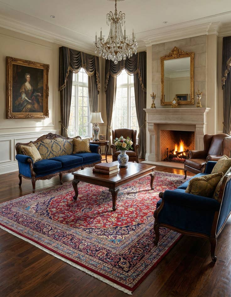 Detail image of  10' x 12' 9  Hand Knotted Mashad Persian Wool Rug