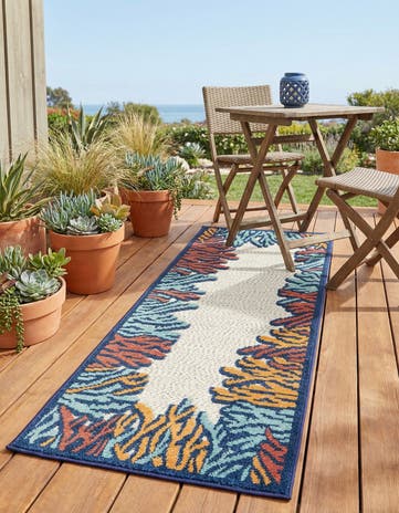 2' x 6' Easy-Clean Belize Indoor / Outdoor Runner Rug