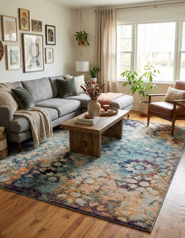 9' 10 x 13' Washable Carnevale Rug