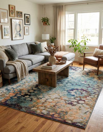 9' 10 x 13' Washable Carnevale Rug