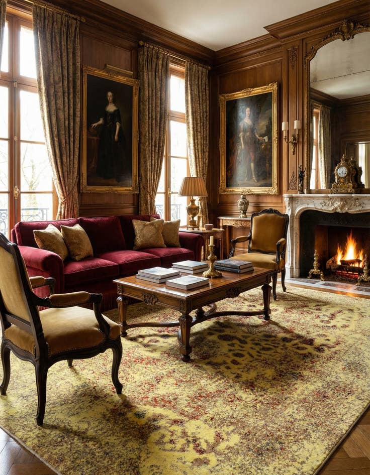 Detail image of 6' 5 x 10' Vintage Royal Wool Rug