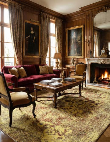 6' 5 x 10' Vintage Royal Wool Rug