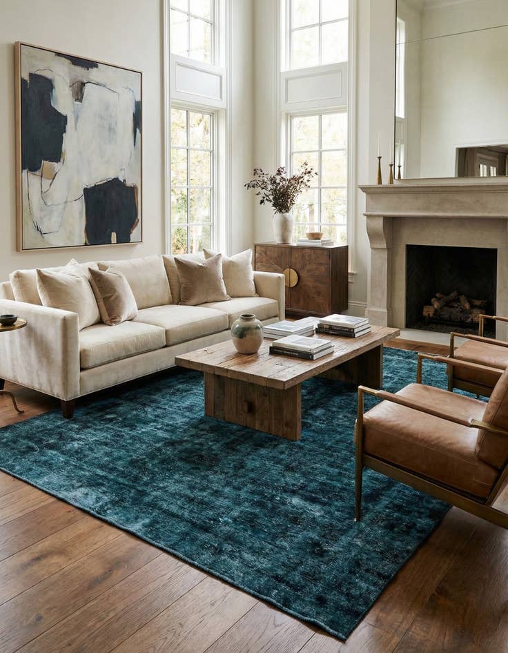 Detail image of  8' x 11' 8  Hand Knotted Ultra Vintage Persian Wool Rug