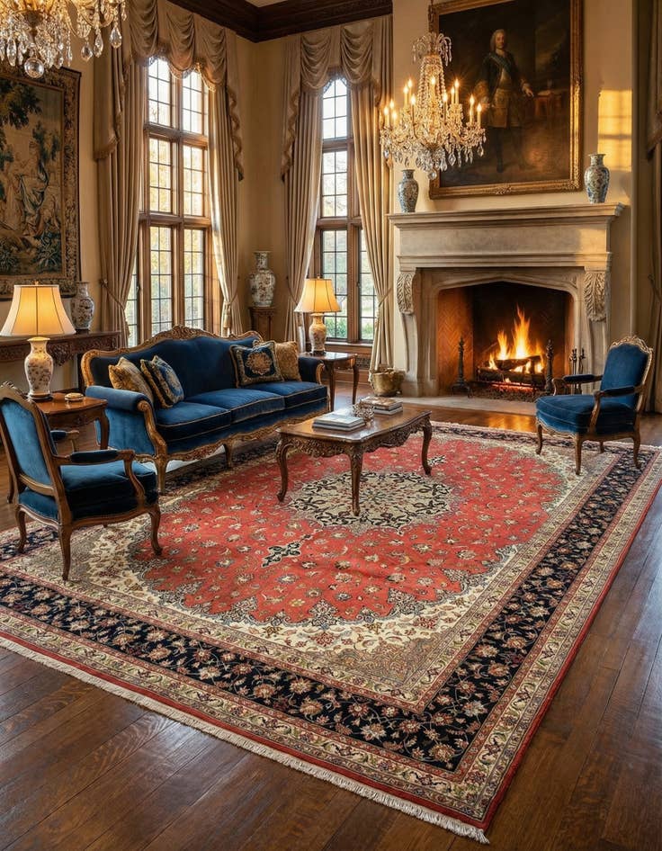 Detail image of  9' 11 x 13' 1 Tabriz Wool Rug