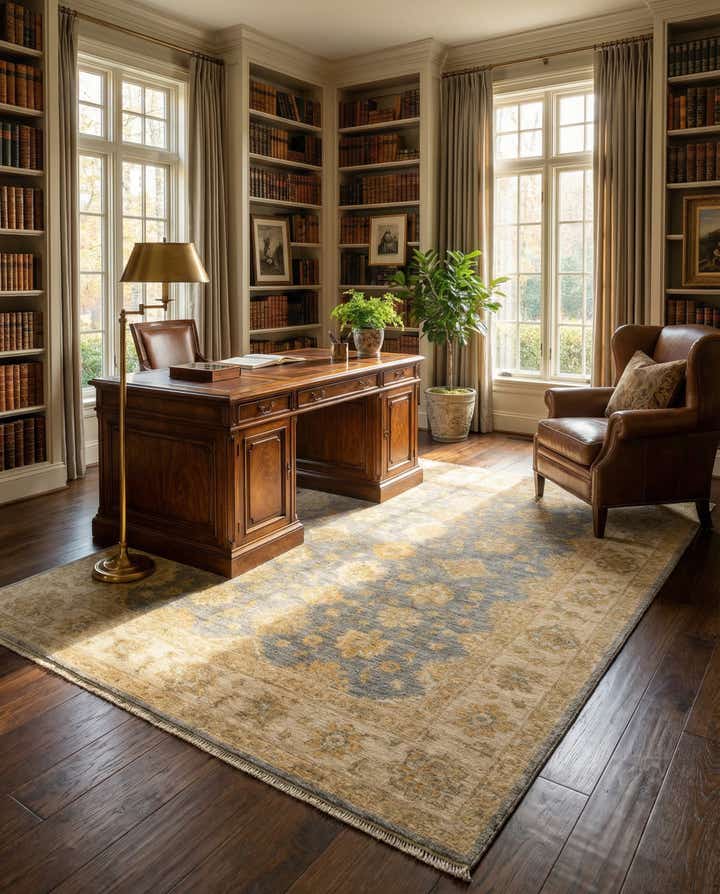 4' 11 x 6' 4 Kaizar Wool Rug