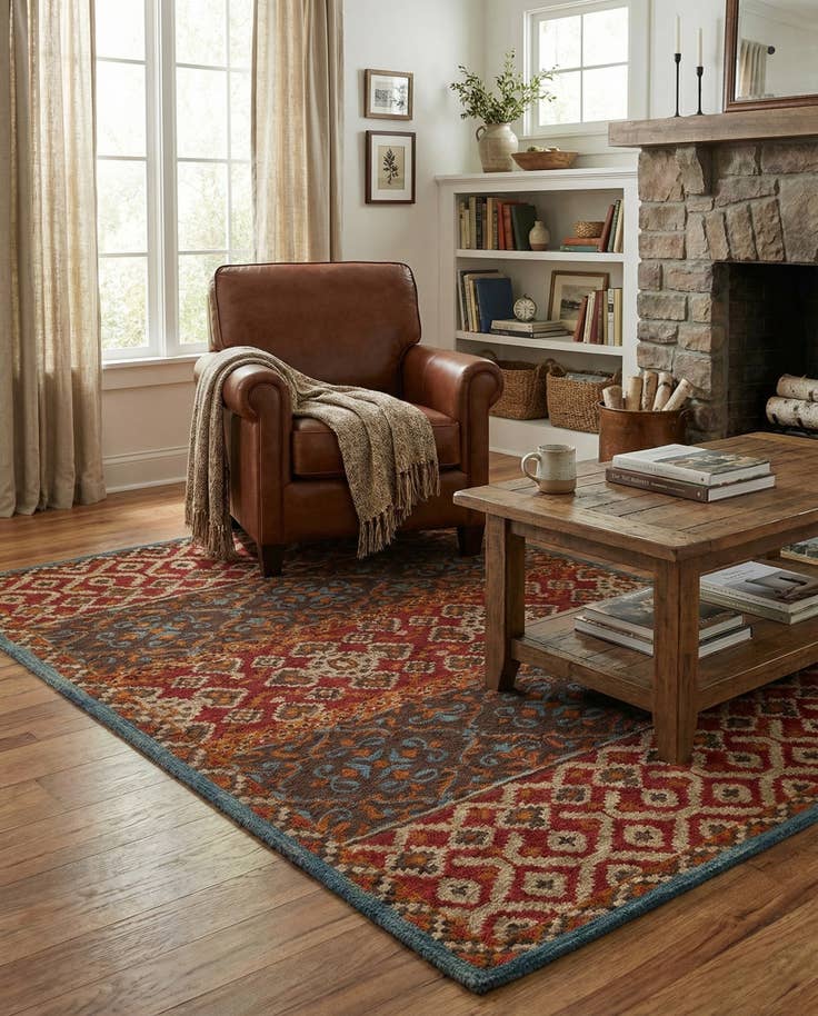 Detail image of 5' x 8' Luna Wool Rug