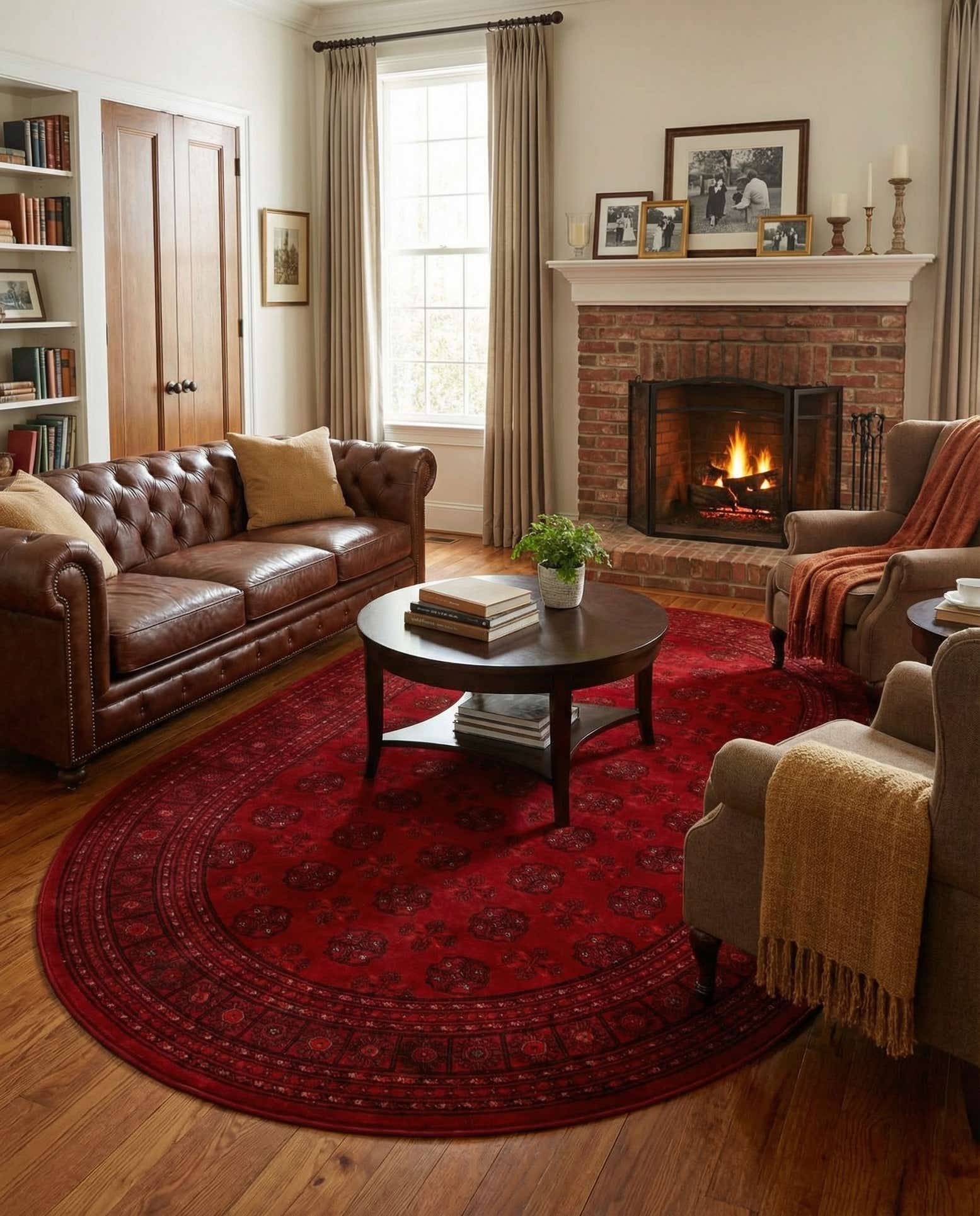 6' 1 x 9' Bokhara Oval Rug