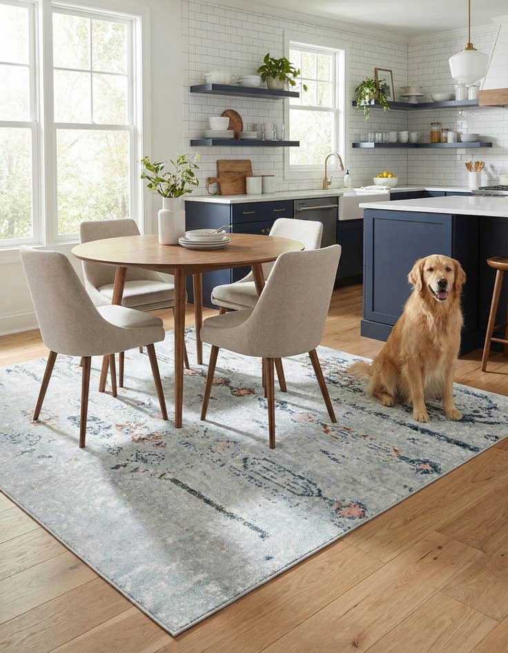 Detail image of  7' 10 x 7' 10 Kamala Washable Square Rug