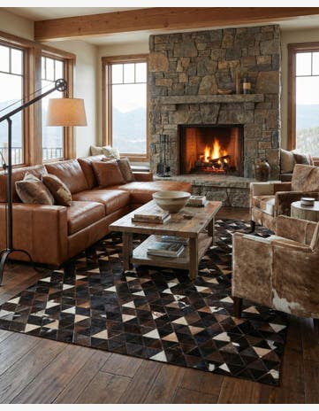 5' x 7' 11 Cowhide - Patchwork Rug