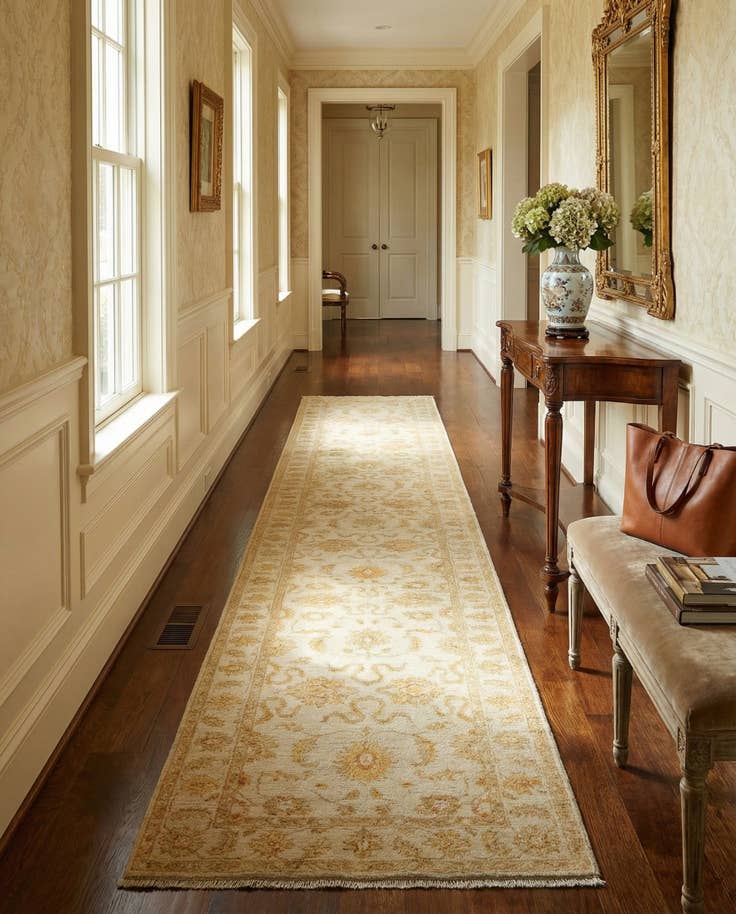 Detail image of 2' 4 x 14' 6 Kaizar Wool Runner Rug