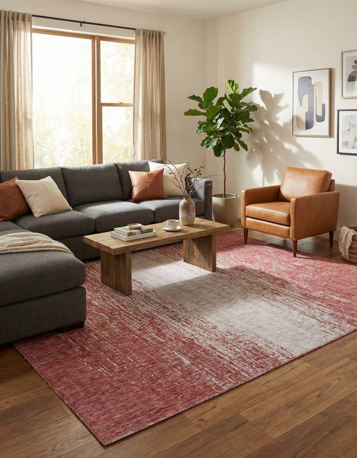 Detail image of 7' 10 x 11'  Washable Modern Indoor / Outdoor Rug