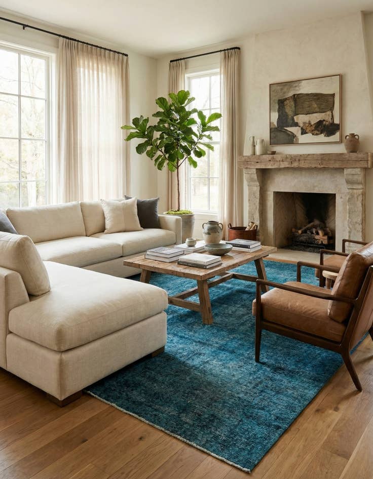 Detail image of 9' 3 x 12' 6  Hand Knotted Ultra Vintage Persian Wool Rug