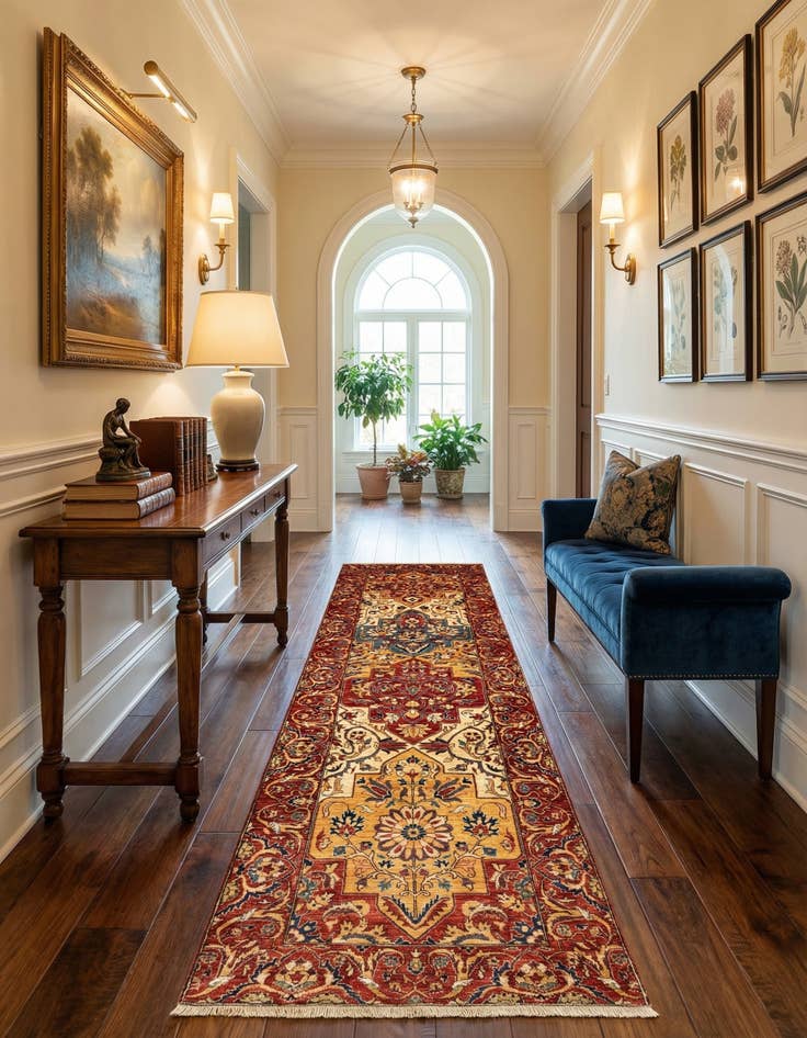 Detail image of 2' 9 x 9' 7 Ariana Ziegler Wool Runner Rug