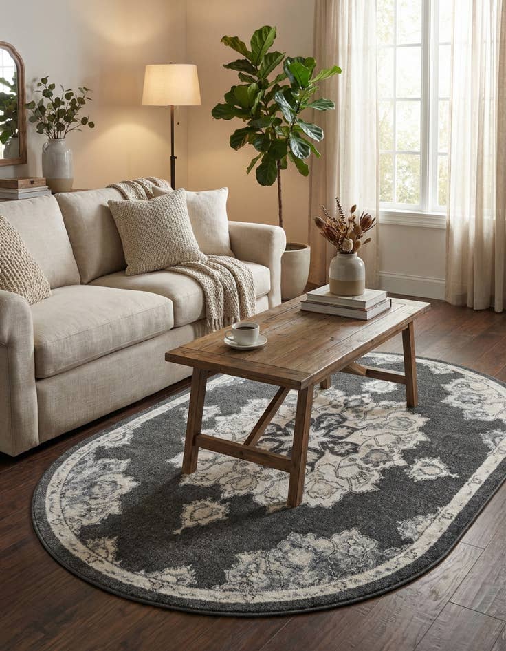 Detail image of 5' x 8' Parker Oval Rug