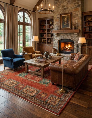 5' 6 x 8' 9 Luribaft Wool Rug