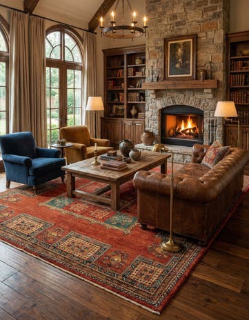 5' 6 x 8' 9 Luribaft Wool Rug