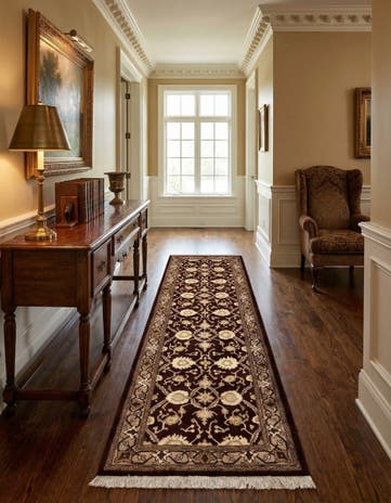 2' 9 x 8' 8 Hand Knotted Tabriz Persian Wool Runner Rug