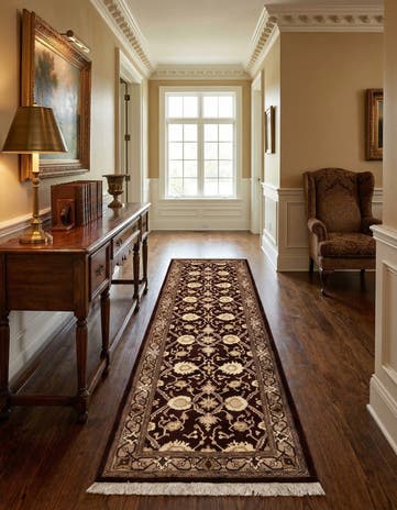 2' 9 x 8' 8 Hand Knotted Tabriz Persian Wool Runner Rug