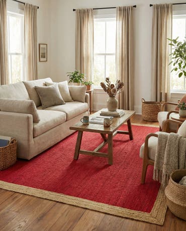  9' x 12'  Hand Braided Jute Rug