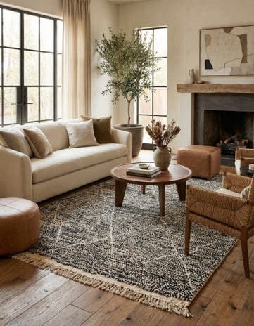 5' 2 x 8' 10 Hand Knotted Moroccan Wool Rug
