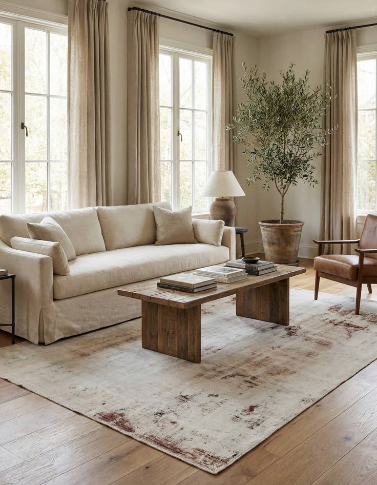 Detail image of 6' x 10' 10  Hand Knotted Ultra Vintage Persian Wool Rug