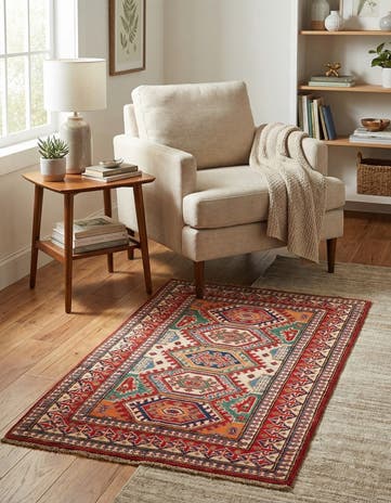2' 8 x 4' 2 Hand Knotted Kazak Rug