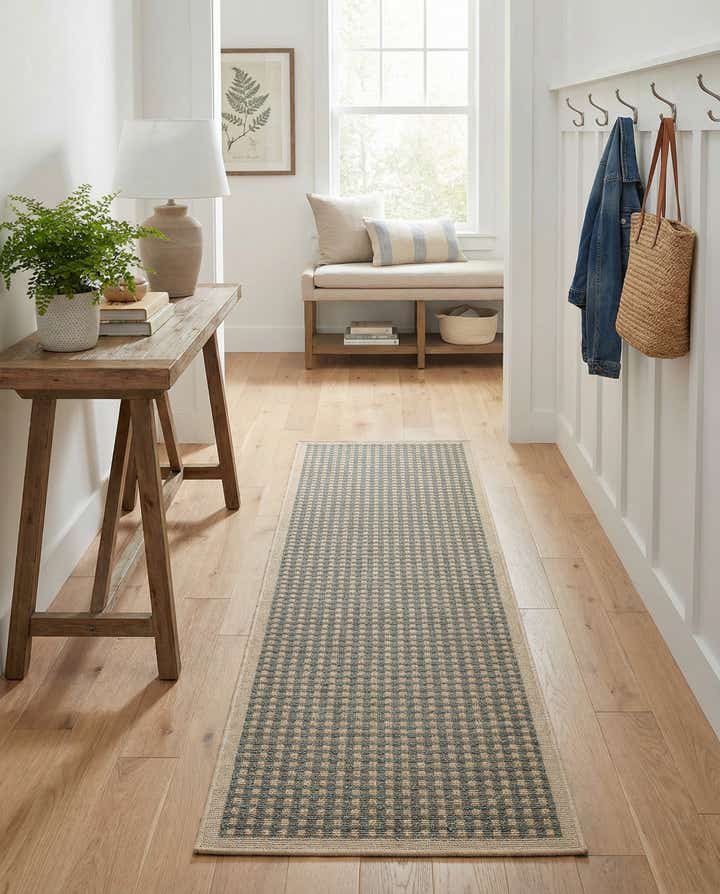 2' x 8' Easy-Clean Border Indoor / Outdoor Runner Rug