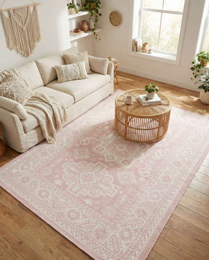 6' x 9' Easy-Clean Aztec Indoor / Outdoor Rug