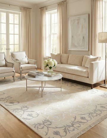 6' 5 x 9' 9 Hand Knotted Darya Wool Rug