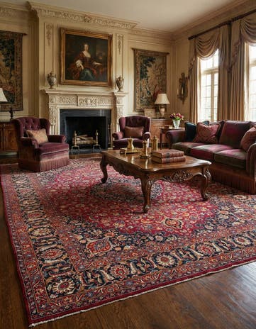 9' 7 x 12' 8 Mashad Wool Rug