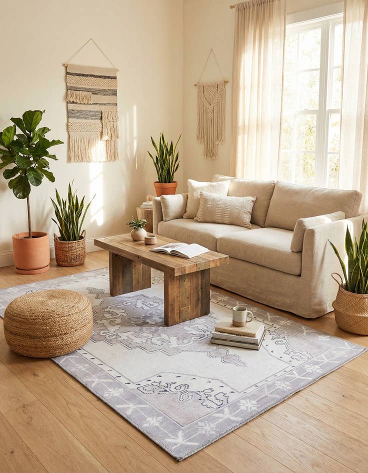Detail image of 3' 6 x 5' 6 Washable Timeless Rug