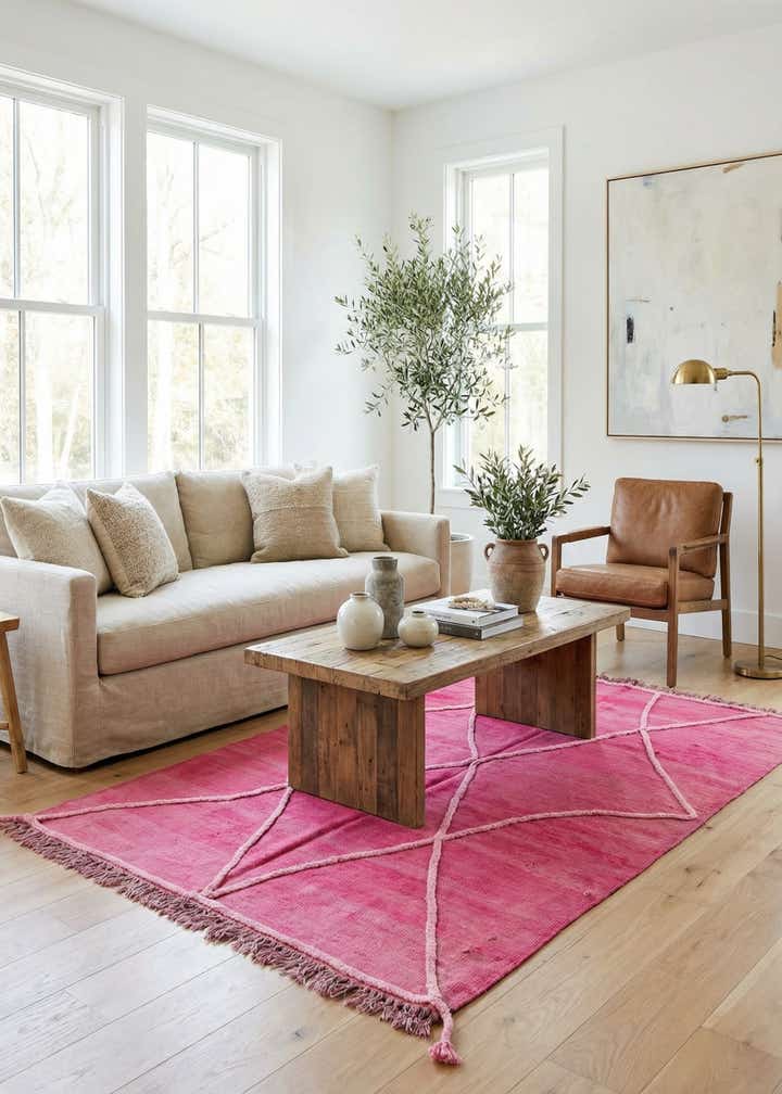 4' x 6' Hand Woven Kilim Modern Wool Rug