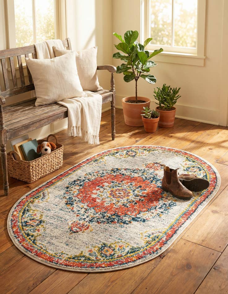 Detail image of  3' x 5' 3 Madeline Oval Rug