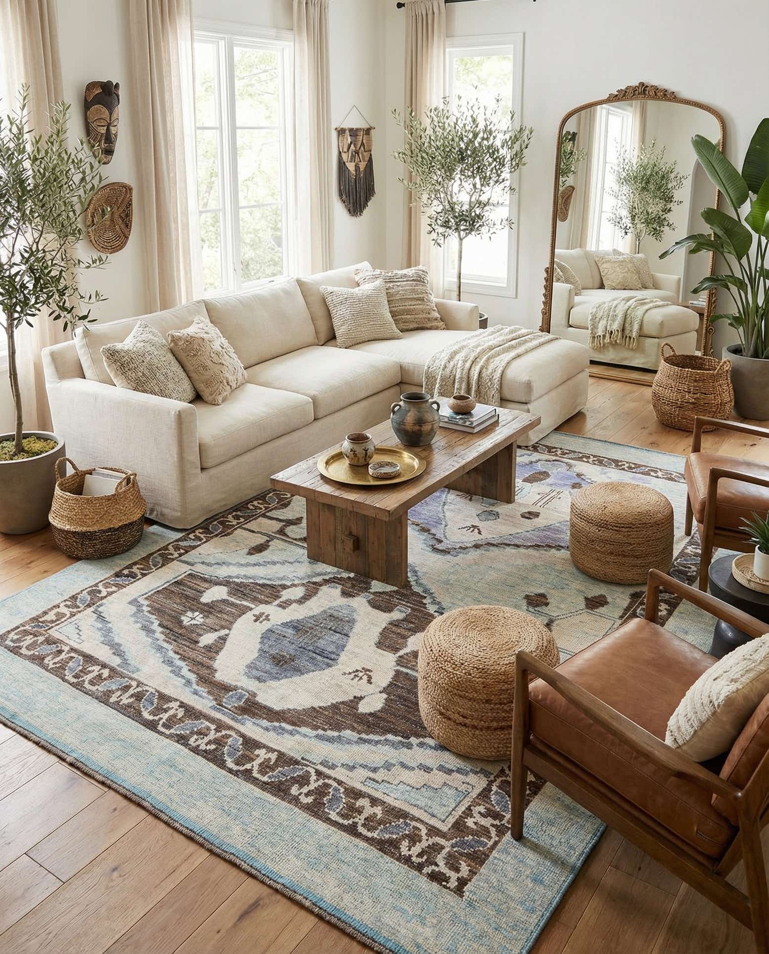 10' 3 x 14' 6 Hand Knotted Moroccan Wool Rug