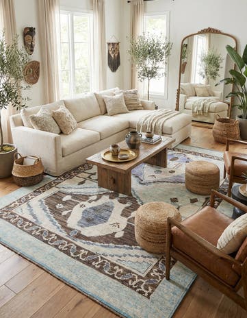 10' 3 x 14' 6 Hand Knotted Moroccan Wool Rug