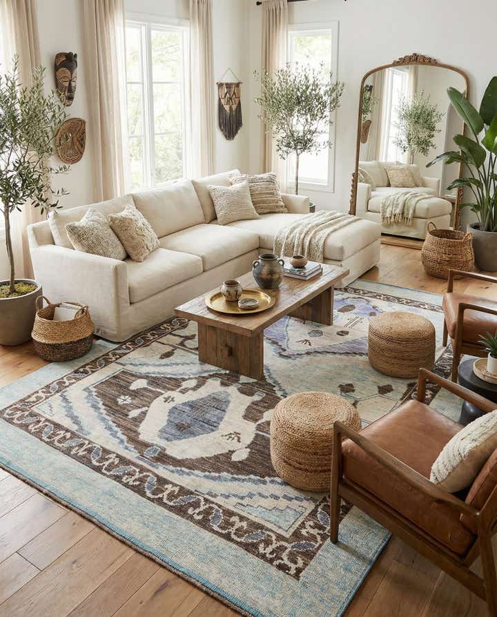 10' 3 x 14' 6 Hand Knotted Moroccan Wool Rug