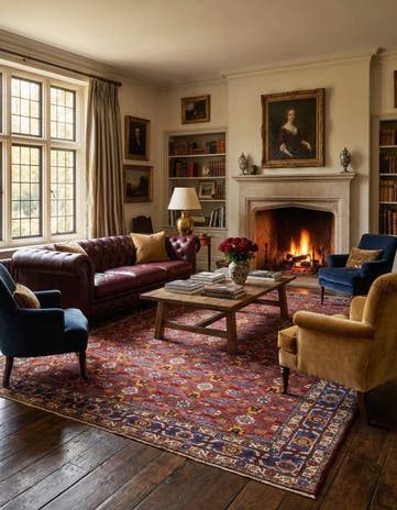 7' 1 x 10' 2 Hand Knotted Veramin Persian Wool Rug