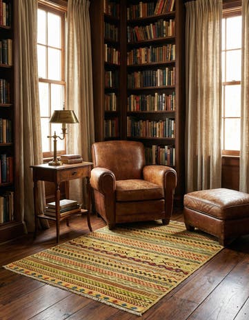 2' 10 x 4' 1 Hand Knotted Modern Ziegler Rug