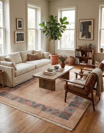 8' 4 x 11' 4 Hand Knotted Tibet Wool Rug