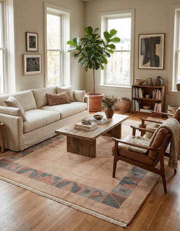 8' 4 x 11' 4 Hand Knotted Tibet Wool Rug