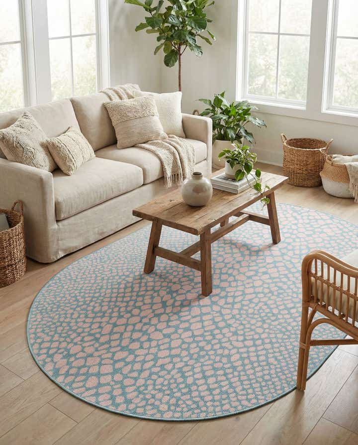 5' 3 x 8' Easy-Clean Jill Zarin Cape Town Indoor / Outdoor Oval Rug