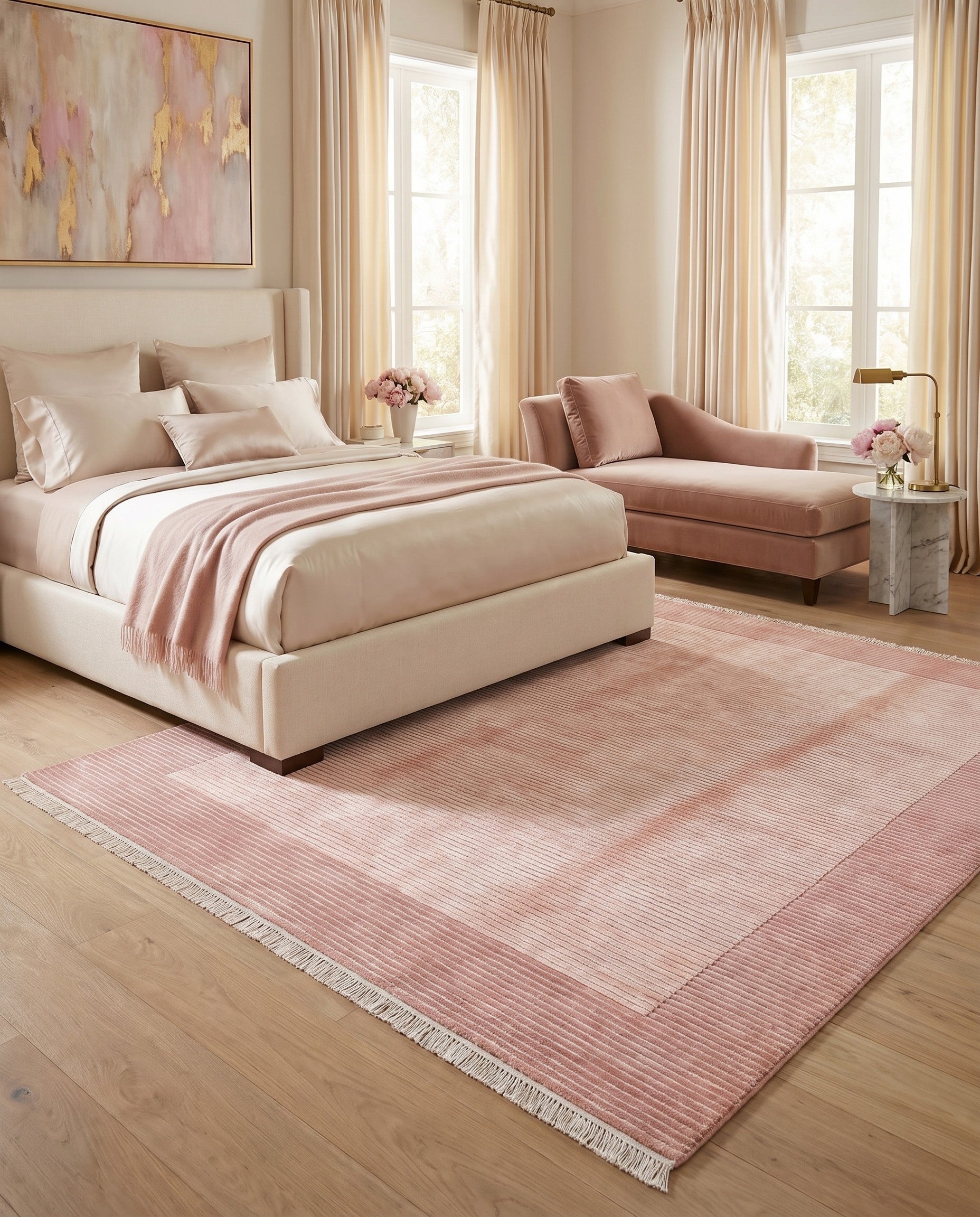 5' 9 x 8' Hand Knotted Darya Wool Rug