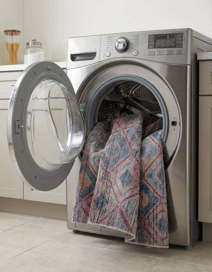 Detail image of  7' 3 x 7' 3  Washable Sisu Square Rug