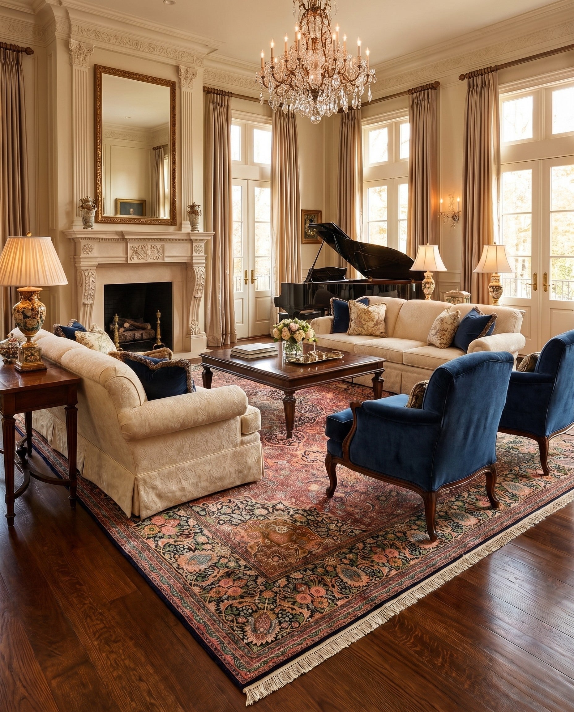 12' x 20' 3 Hand Knotted Kashmir Oriental Wool Rug