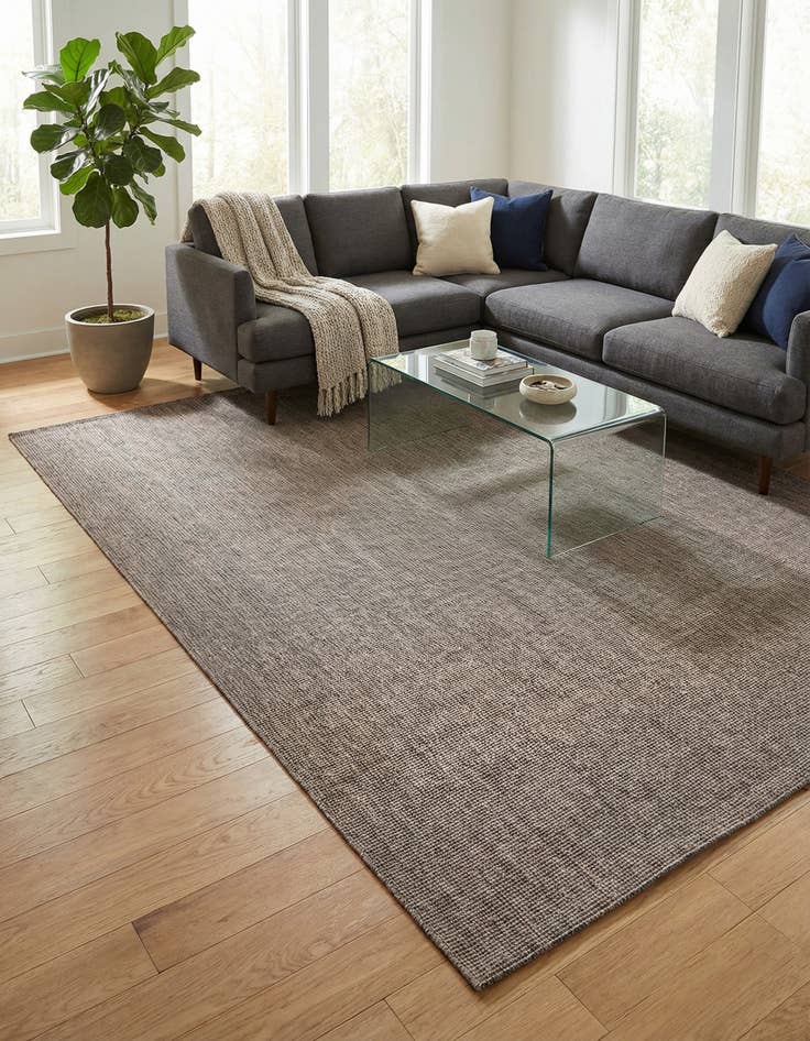 Detail image of 10' x 13' 1  Washable Solid Indoor / Outdoor Rug