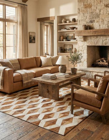 5' x 8' 1 Cowhide Rug
