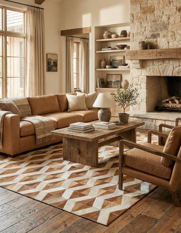 5' x 8' 1 Cowhide Rug