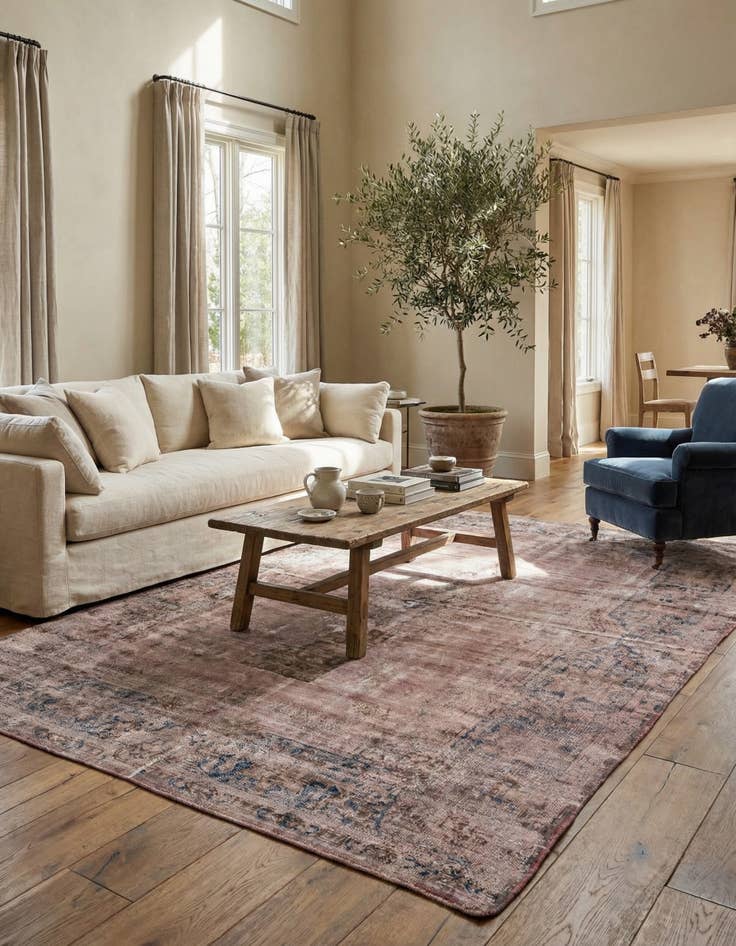 Detail image of 8' 2 x 11' 7  Hand Knotted Ultra Vintage Persian Wool Rug