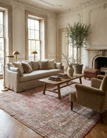 9' 10 x 12' 6 Hand Knotted Ultra Vintage Persian Wool Rug