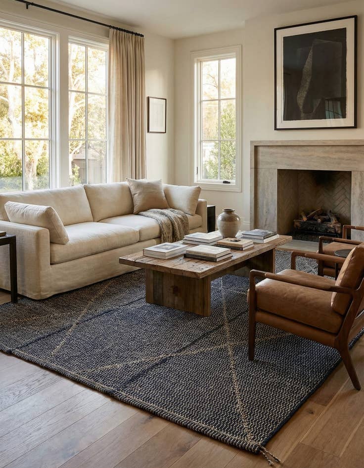 Detail image of  9' 10 x 14' 5  Hand Knotted Darya Wool Rug